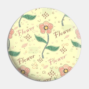 Floral Pattern Pin