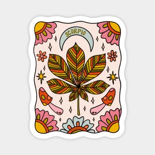 Scorpio Leaf Magnet