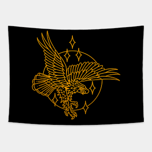 bold eagle tattoo Tapestry