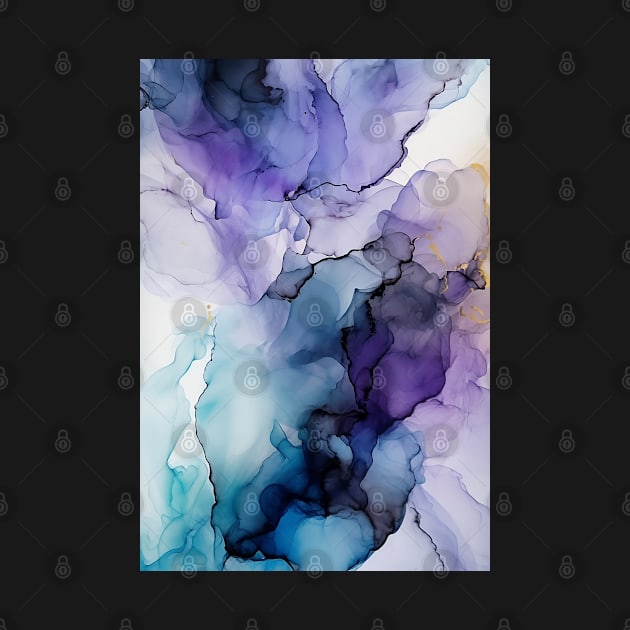 Pretty Purple - Abstract Alcohol Ink Art by inkvestor