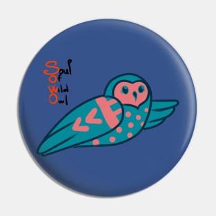 Soul Of Wild Owl Pin