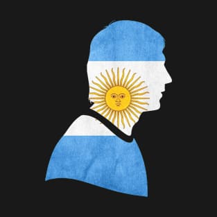 Messi Argentina Flag - Messi T-Shirt