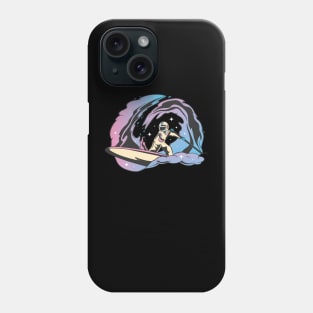 Paddleboarding in galaxy Phone Case