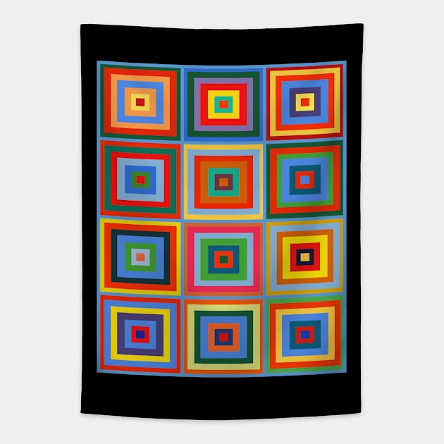 Op Art #51 Kandinsky Tapestry by RockettGraph1cs