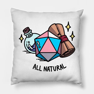 All Natural Transgender DnD D20 Pillow