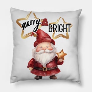 Santa Claus Merry & Bright Pillow