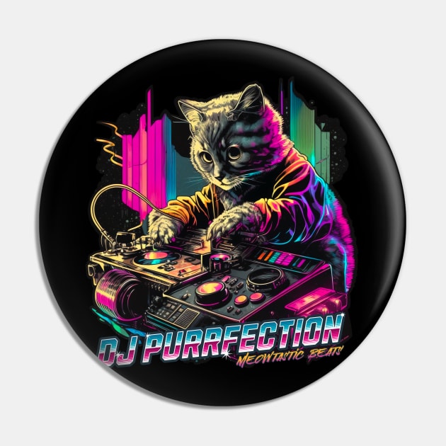 DJ Purrfection Cat DJ Pin by BankaiChu