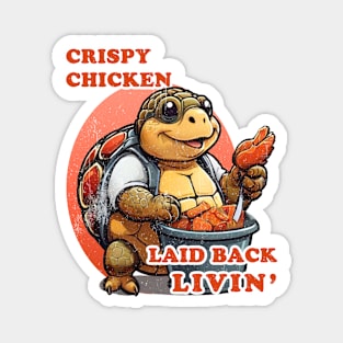 Chicken Lovin Turtle Magnet