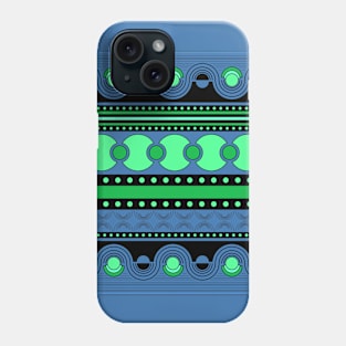 Geometrical ornament in rows Phone Case