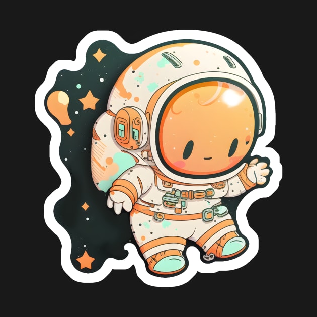 Cute Astronaut by SergioCoelho_Arts