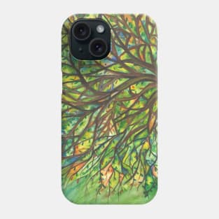 tree abstract art Phone Case