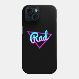 RAD Vaporwave Neon Triangle Phone Case