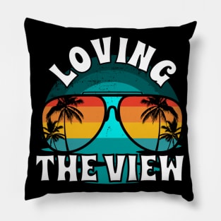 Sunglasses Beach View Pillow