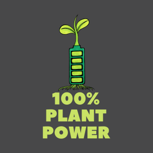 100% Plant Power Fun Vegan T-Shirt