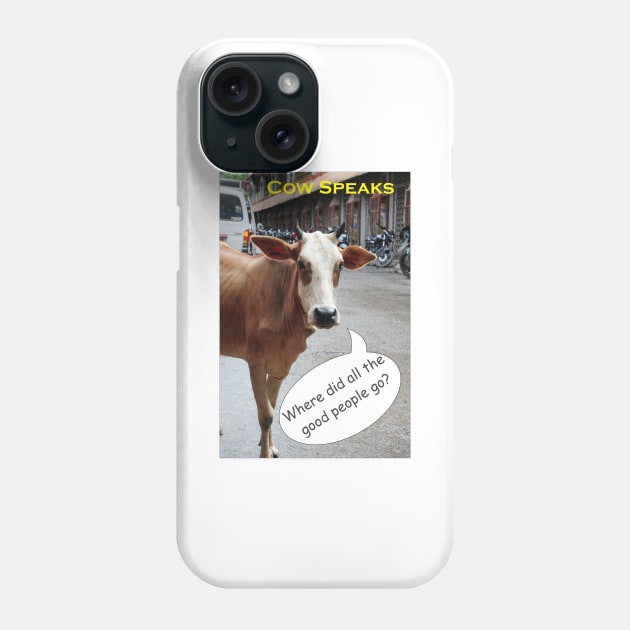 Street Cows Photography of India Phone Case by PlanetMonkey