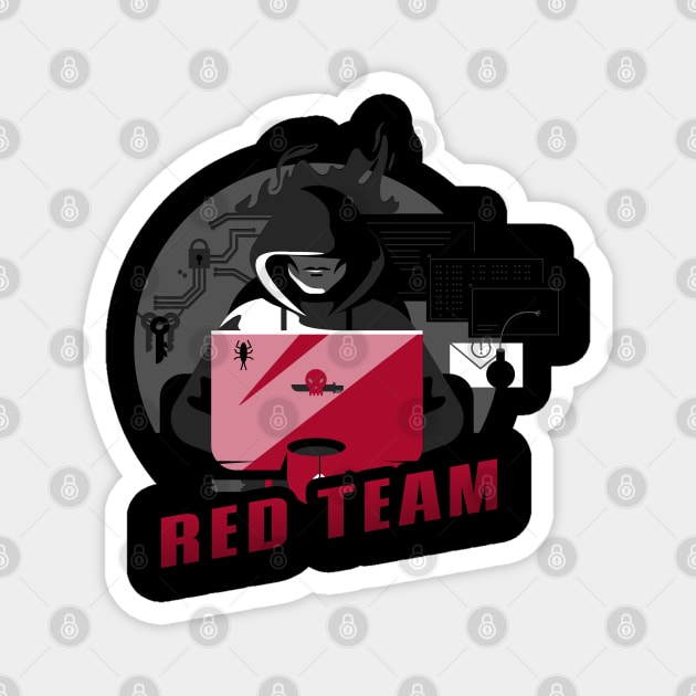 Red Team | Hacker Design Magnet by leo-jess