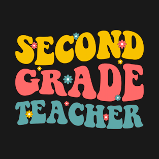 Second Grade Rainbow Girls Boys Teacher Team 2nd Grade Squad T-Shirt