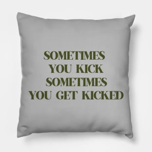 Kick, green Pillow