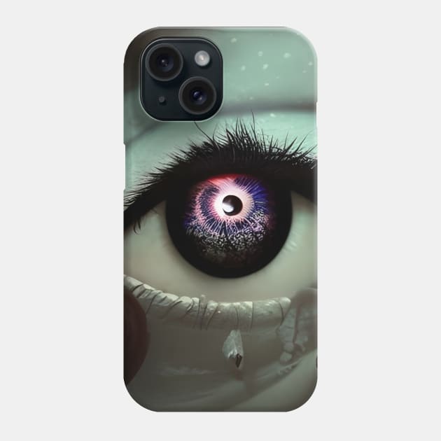 Trippy Melting Eye Phone Case by mdr design