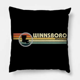 Winnsboro Louisiana vintage 1980s style Pillow