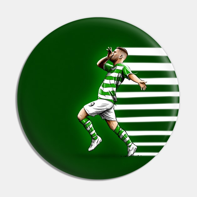 Jack Byrne - Shamrock Rovers League of Ireland Football Artwork Pin by barrymasterson