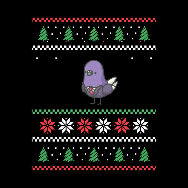 Ugly Christmas Pigeon Bird - Ugly Christmas - Phone Case