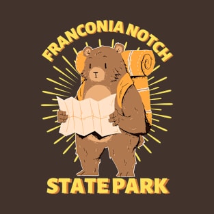 Franconia Notch State Park Camping Bear T-Shirt