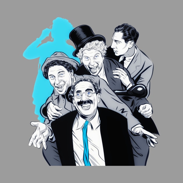 The Marx Brothers - An illustration by Paul Cemmick by PLAYDIGITAL2020