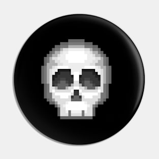 Skull Pixel Art Pin