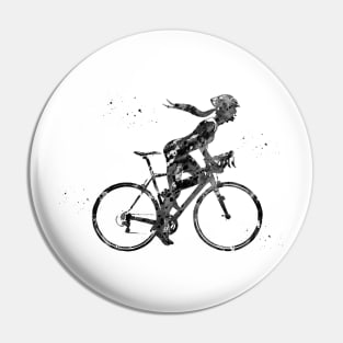 Female cyclist Pin