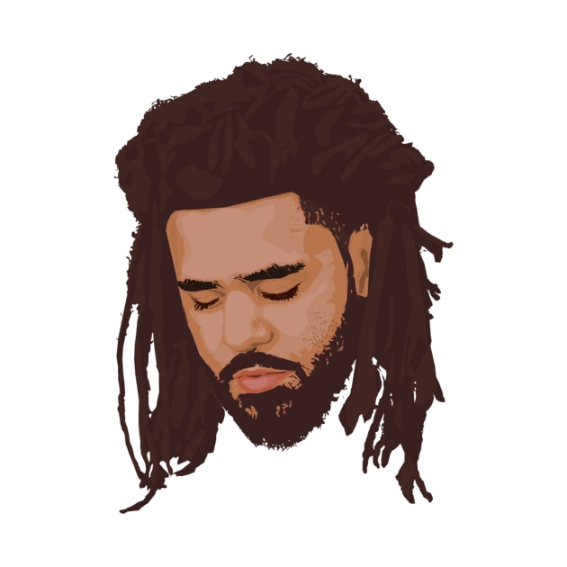 J.Cole portrait by SHACHAR