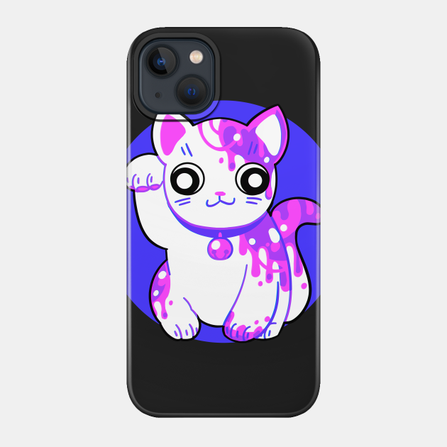 Messy Lucky Kitty - Lucky Cat - Phone Case