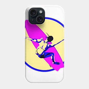 Surfer Girl Pink Surfboard Phone Case