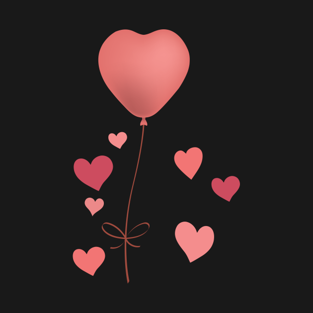 Cute Heart Balloon - Valentine - T-Shirt | TeePublic