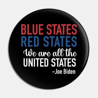 Blue States, Red States, UNITED STATES Pin