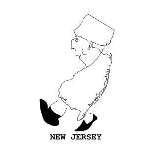 A funny map of New Jersey 3 T-Shirt