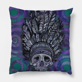 Native Skull Pillow