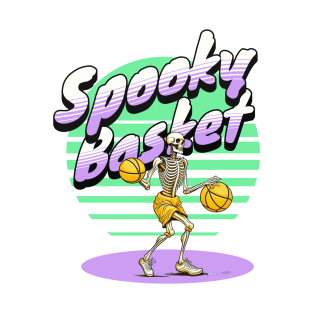 skeleton basketball T-Shirt