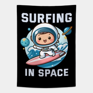 Surfing in Space - Play with Astroo Tapestry