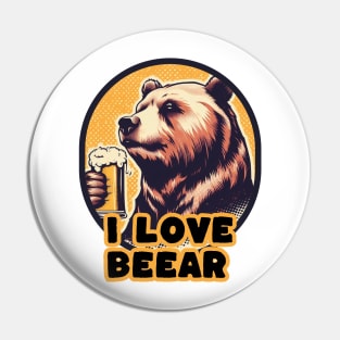 beer bear Pin