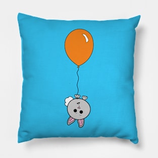 Bunny with Balloon Pillow