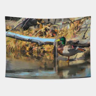 Mallard illustration Tapestry