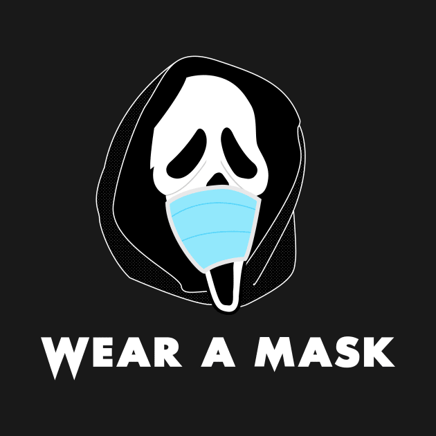 Wear a Mask Halloween Scream Pandemic by baysideremix