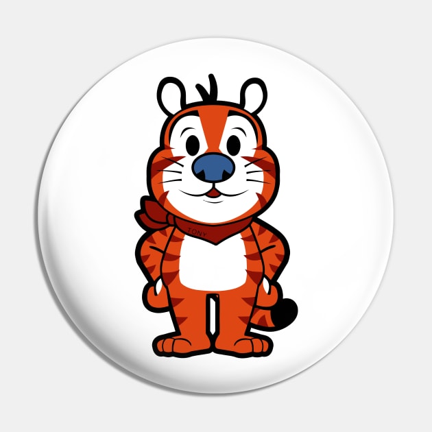 Tony the Tiger Chibi Pin by untitleddada