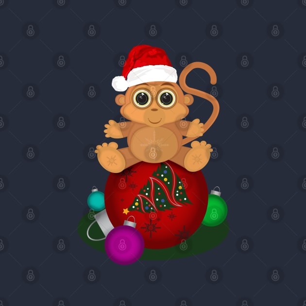 Christmas Monkey by adamzworld