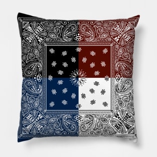 Bandana Pattern Boho Chic Pillow