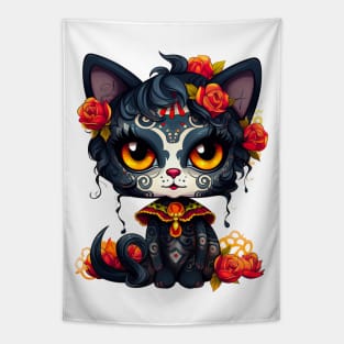 Dia de los Muertos Cat #5 Tapestry