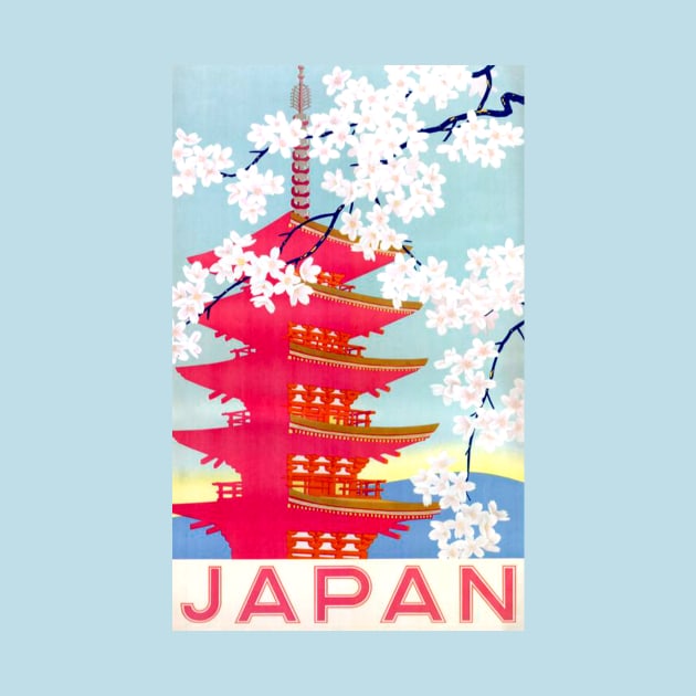 Vintage Travel Poster - Japan by Starbase79