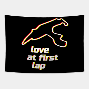 Love at first lap - Spa. Racing & Sim Racing - Motorsport Collection. Tapestry