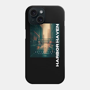 City lights with typography Phone Case